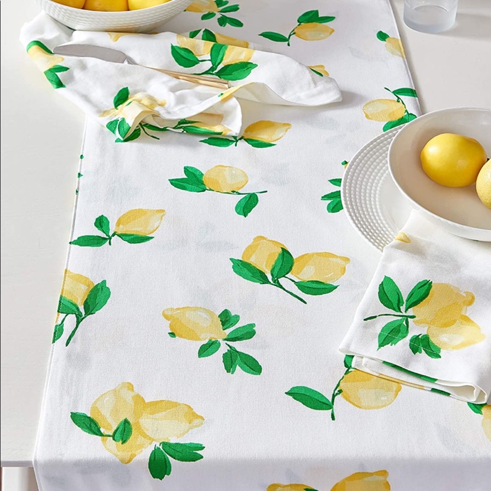 NWT Kate Spade table linen make lemonade
